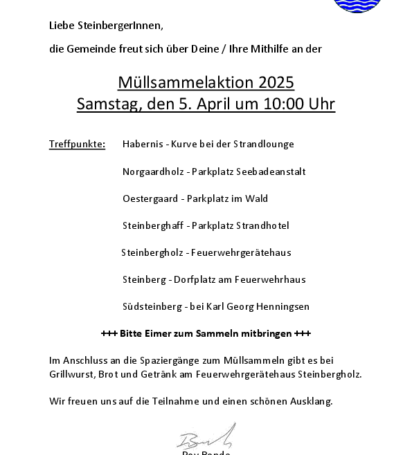 Müllsammelaktion